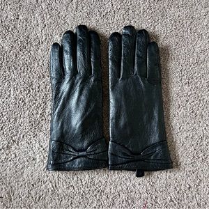 Faux Leather Gloves